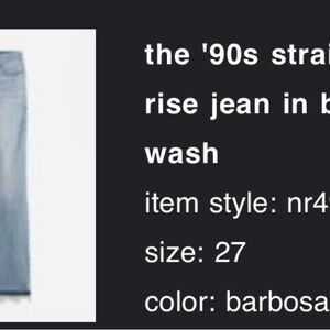 Madewell Light Wash Mid Ride Straight Leg Jeans